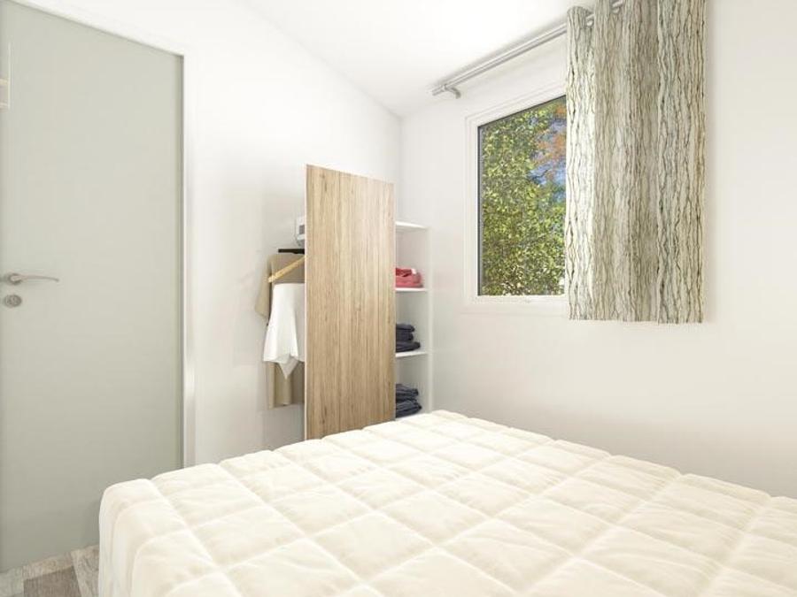 Mobilhome 4 personnes - Mobil-home Confort 23m² - 2 chambres + Terrasse semi-couverte 9m² 4 pers 3