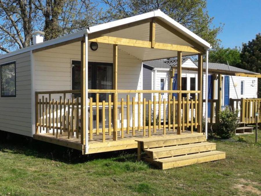Mobilhome 4 personnes - Mobil-home Confort 23m² - 2 chambres + Terrasse semi-couverte 9m² 4 pers 0