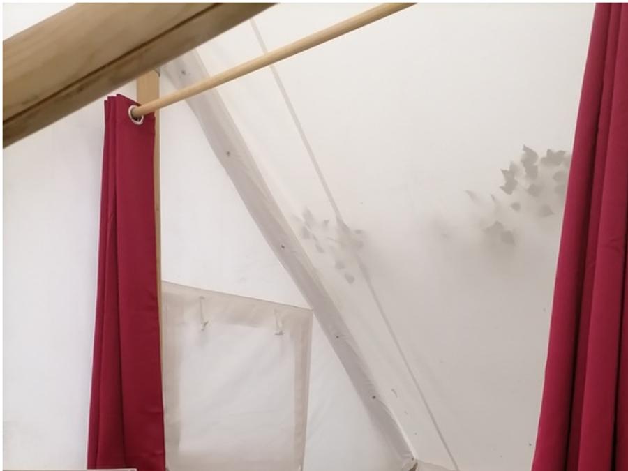 Tente en toile et en bois 4 personnes - Bungalow Toilé et Bois Standard 28m² - 2 chambres (sans sanitaires) 4 pers 4