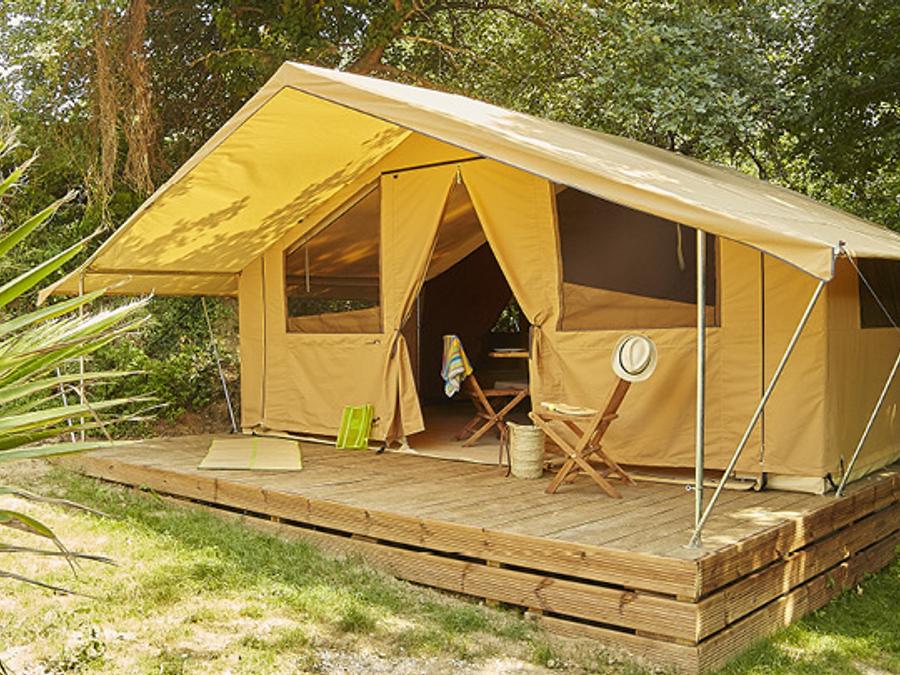 Tente en toile et en bois 5 personnes - NATURA 0