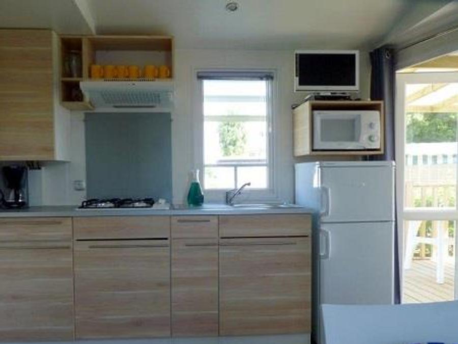 Mobilhome 6 personnes - Mobil-home CONFORT 2 chambres 28m² terrasse couverte 4/6 pers 1