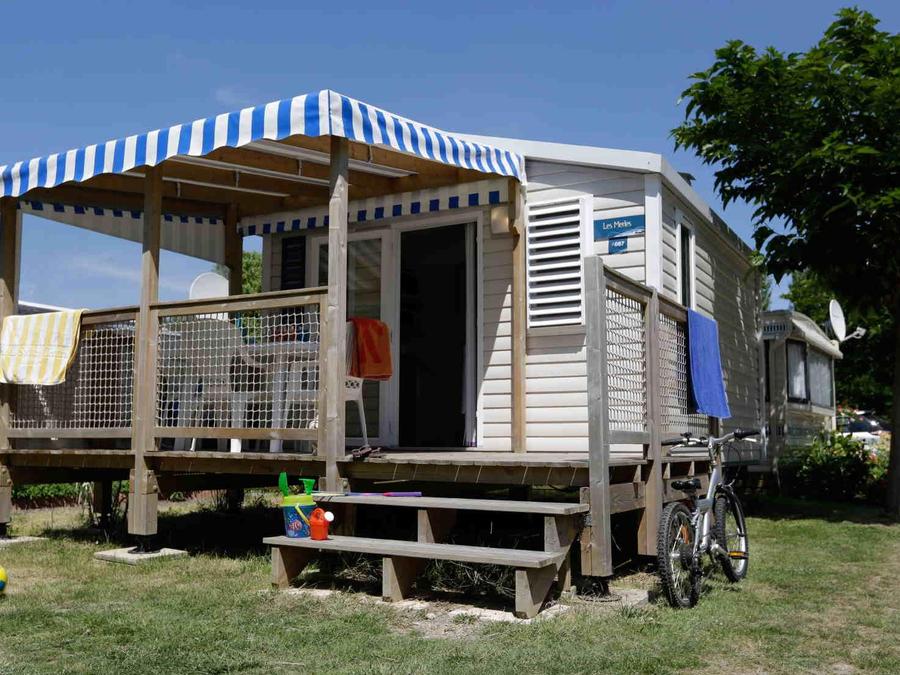 Mobilhome 3 personnes - Mobil-home CONFORT 1 chambre 20m² terrasse couverte 1/3 pers 0