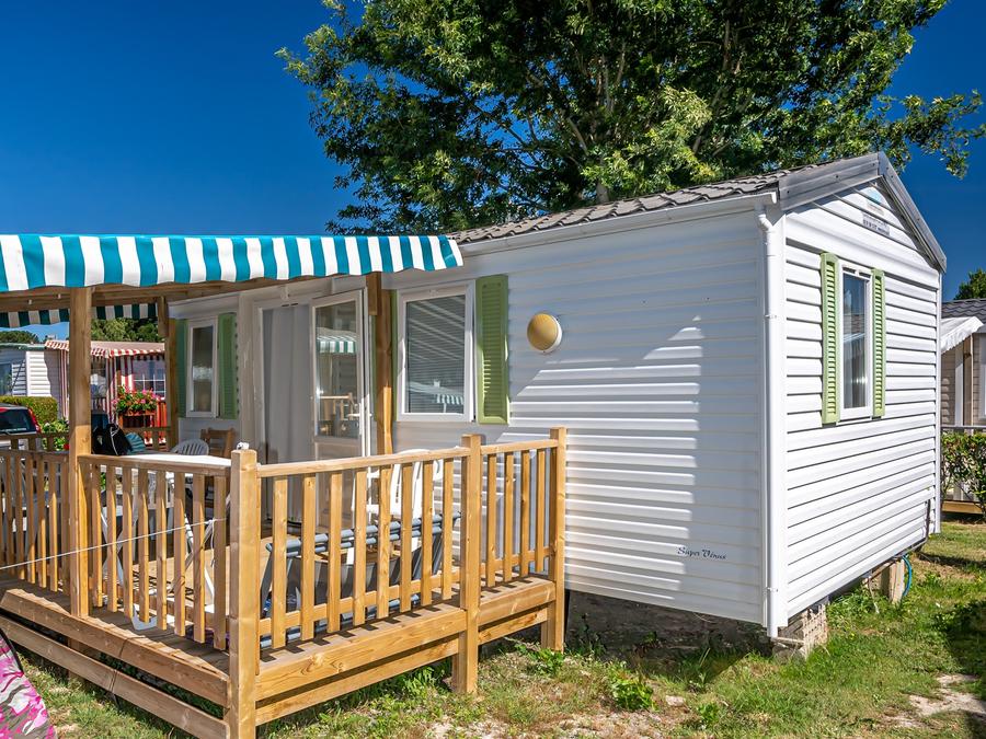 Mobilhome 4 personnes - Mobil-home STANDARD ECO 2 chambres 24m² Terrasse Couverte 4 pers 2