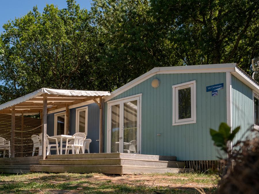 Mobilhome 8 personnes - Mobil-home Cabane du Pêcheur GRAND CONFORT 3 chambres 34m² Terrasse Couverte 6/8 pers 9