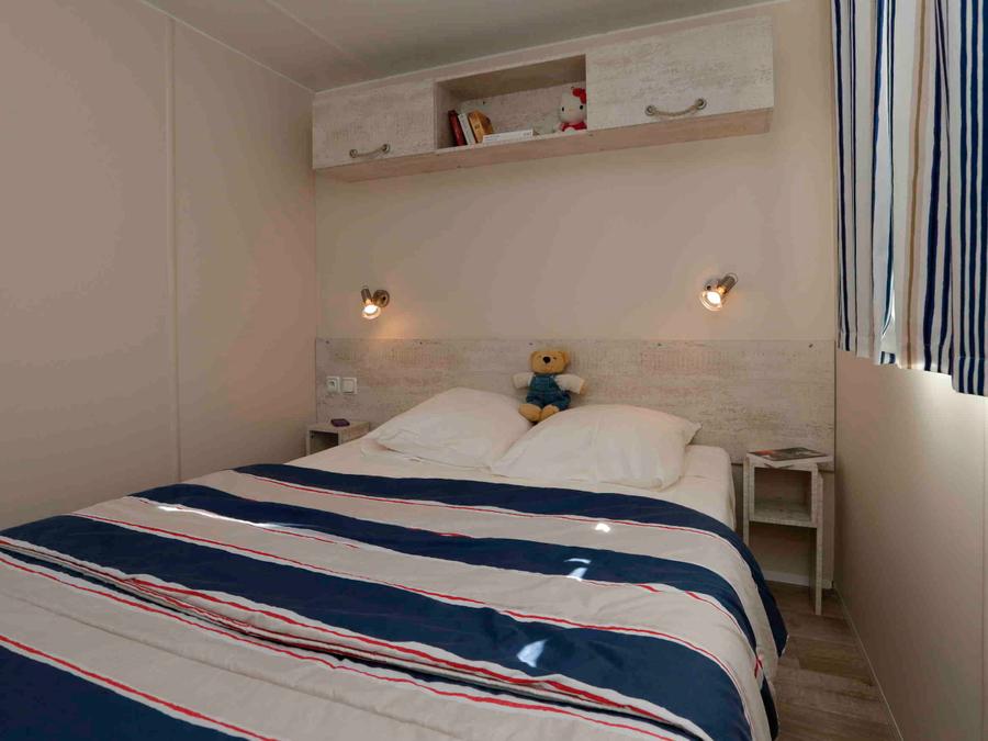 Mobilhome 8 personnes - Mobil-home Cabane du Pêcheur GRAND CONFORT 3 chambres 34m² Terrasse Couverte 6/8 pers 7