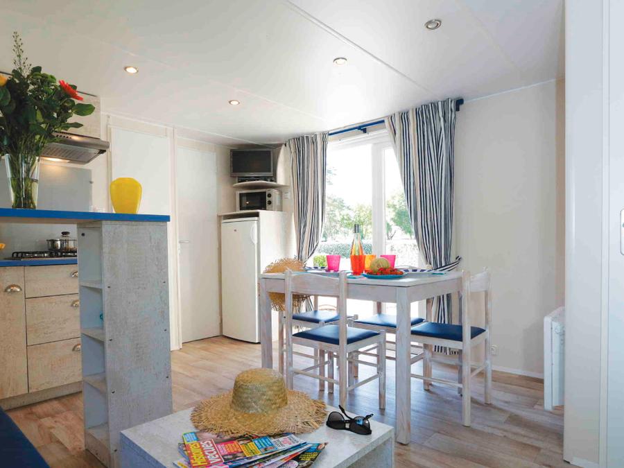 Mobilhome 8 personnes - Mobil-home Cabane du Pêcheur GRAND CONFORT 3 chambres 34m² Terrasse Couverte 6/8 pers 1