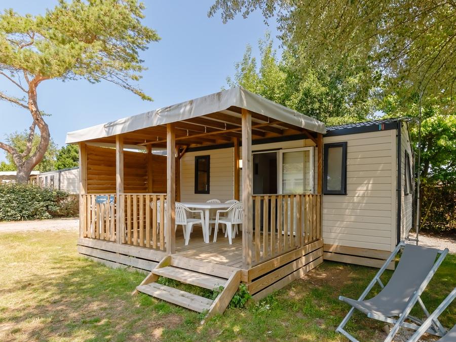 Mobilhome 8 personnes - Mobil-home GRAND CONFORT 3 chambres 31 m² terrasse couverte + lave-vaisselle 6/8 pers 3