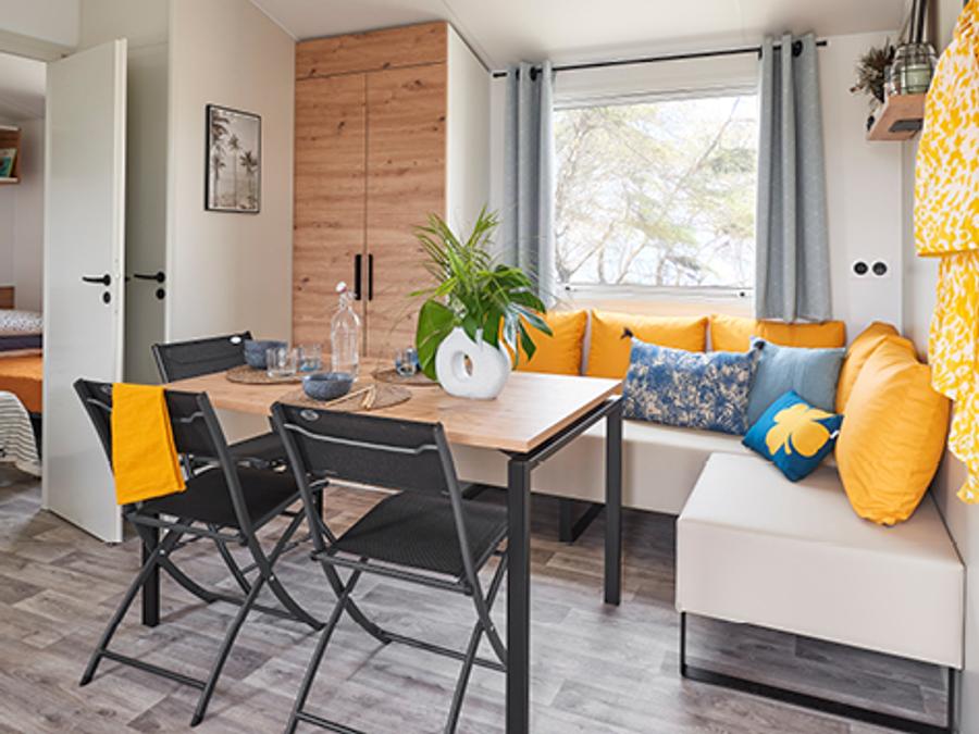 Mobilhome 8 personnes - Mobil-home GRAND CONFORT 3 chambres 31 m² terrasse couverte + lave-vaisselle 6/8 pers 0