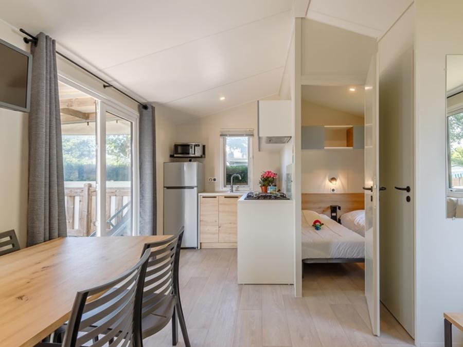 Mobilhome 6 personnes - Mobil-home GRAND CONFORT 2 chambres 29 m² terrasse couverte + Lave-vaisselle 4/6 pers 3