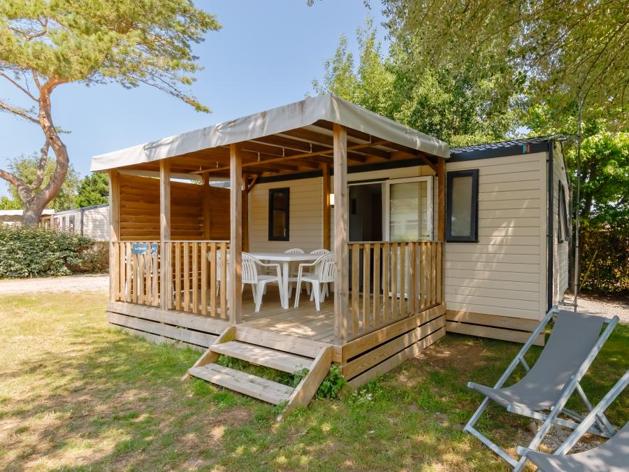 Mobilhome 6 personnes - Mobil-home GRAND CONFORT 2 chambres 29 m² terrasse couverte + Lave-vaisselle 4/6 pers 4