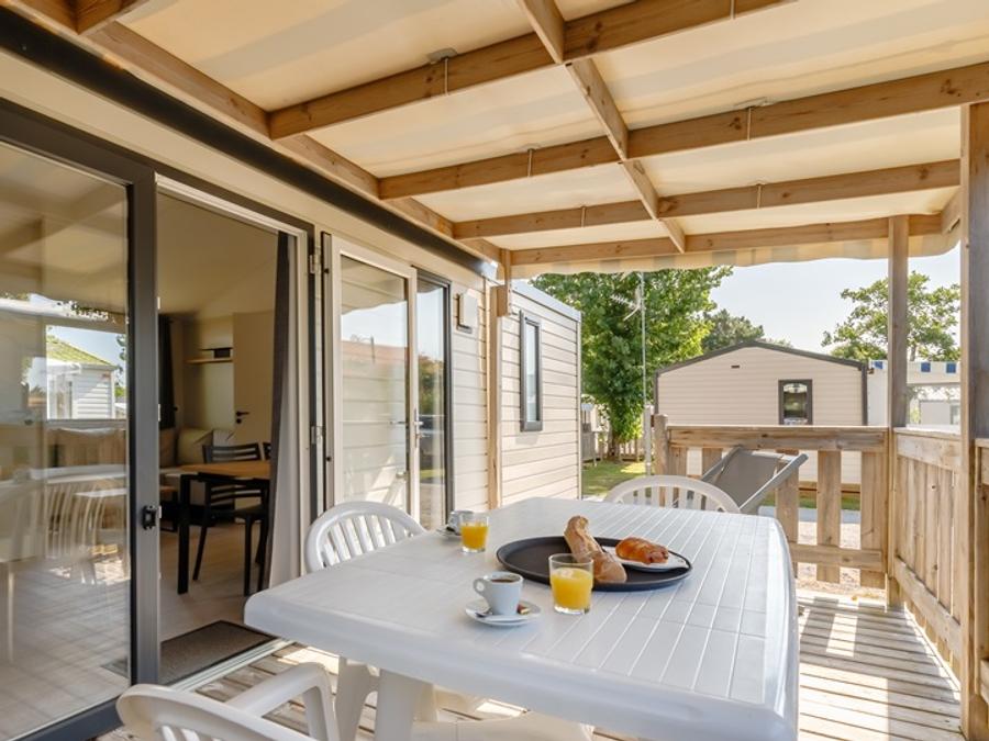Mobilhome 6 personnes - Mobil-home GRAND CONFORT 2 chambres 29 m² terrasse couverte + Lave-vaisselle 4/6 pers 6