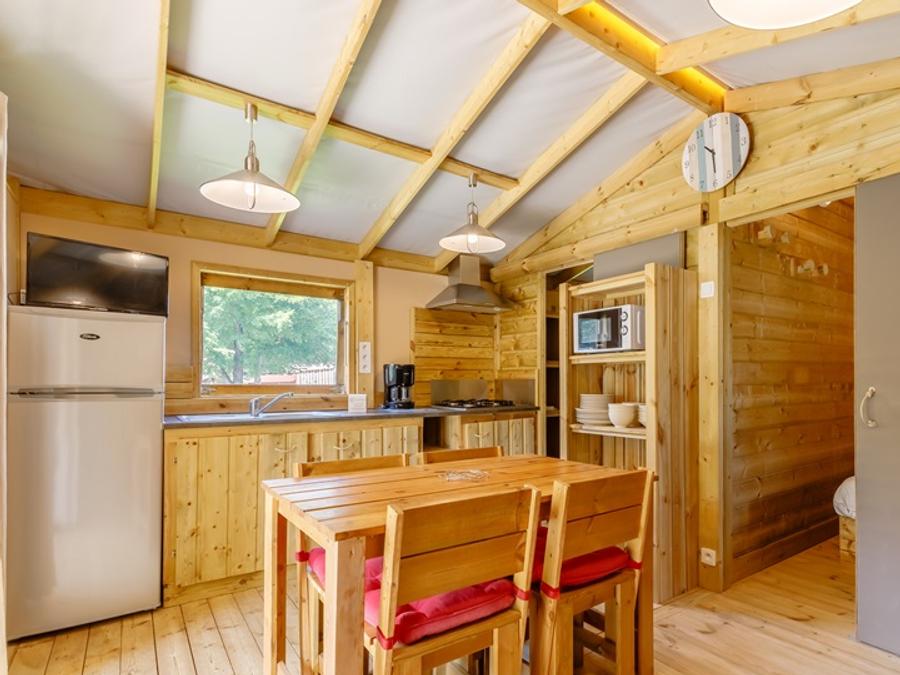 Lodge 6 personnes - Cabane Lodge Cosy Flower CONFORT 2 chambres 27m² - Terrasse Couverte 4/6 pers 3