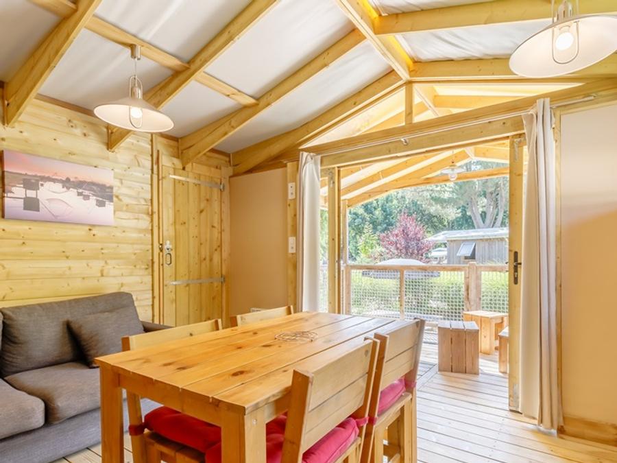 Lodge 6 personnes - Cabane Lodge Cosy Flower CONFORT 2 chambres 27m² - Terrasse Couverte 4/6 pers 7