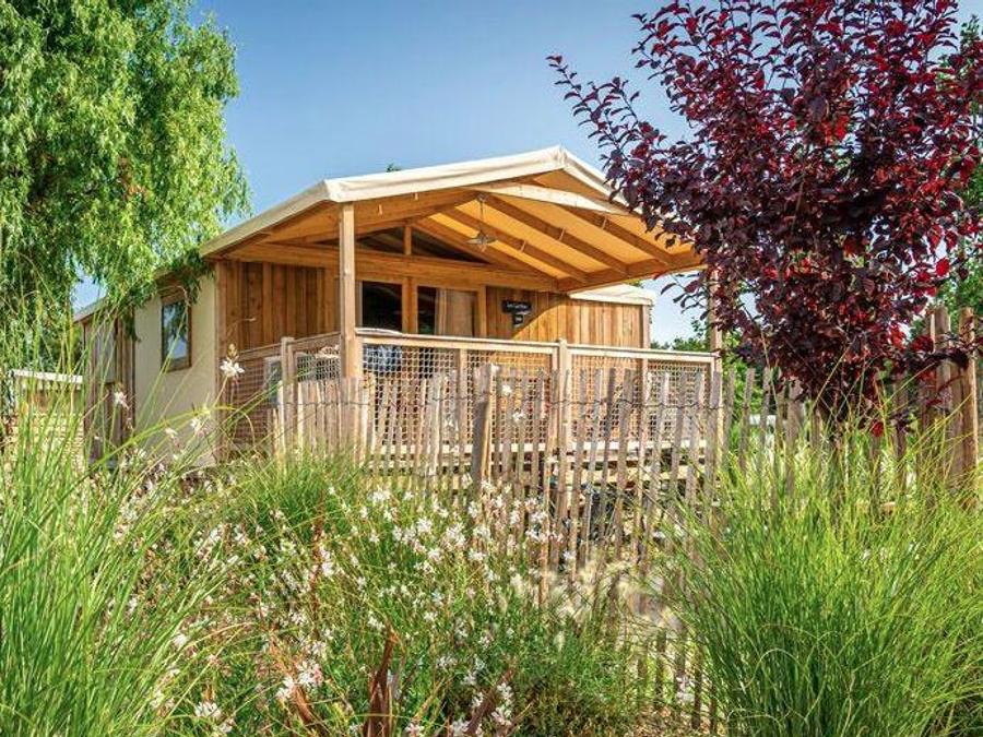 Lodge 6 personnes - Cabane Lodge Cosy Flower CONFORT 2 chambres 27m² - Terrasse Couverte 4/6 pers 0