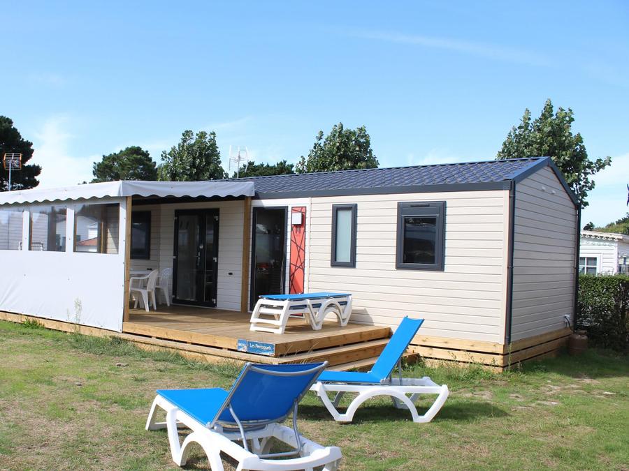 Mobilhome 8 personnes - Mobil-home GRAND CONFORT 3 chambres 2 salles de bain 36 m² Terrasse Couverte 6/8 pers 0