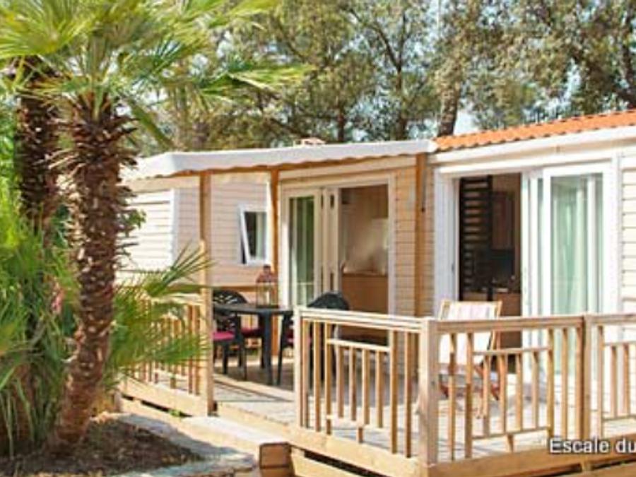 Mobilhome 6 personnes - Mobile-Home Confort 32m² 3 chambres + terrasse semi-couverte (coté plage) 0