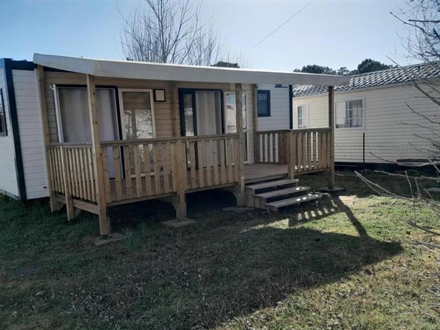 Mobilhome 4 personnes - Premium 2 chambres + terrasse semi-couverte + Clim (coté plage) 1