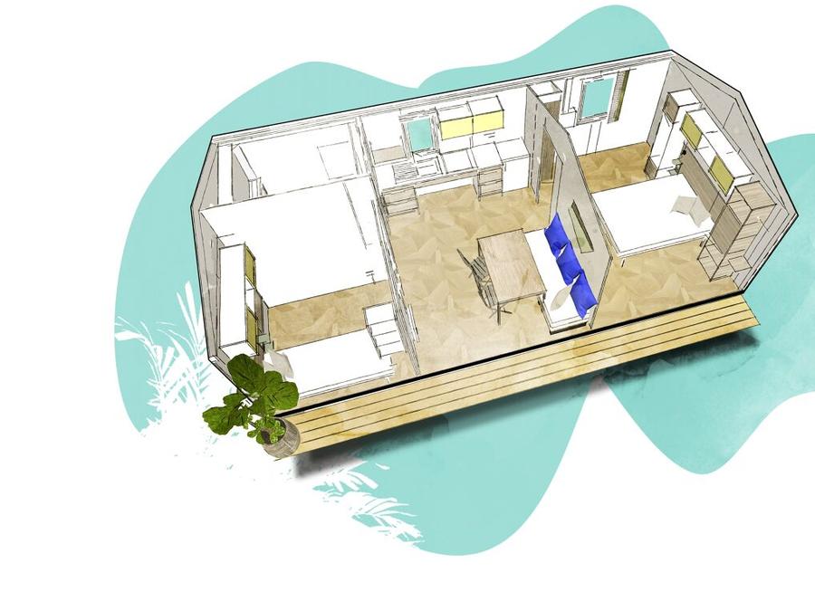 Mobilhome 4 personnes - CONFORT PMR climatisé 0