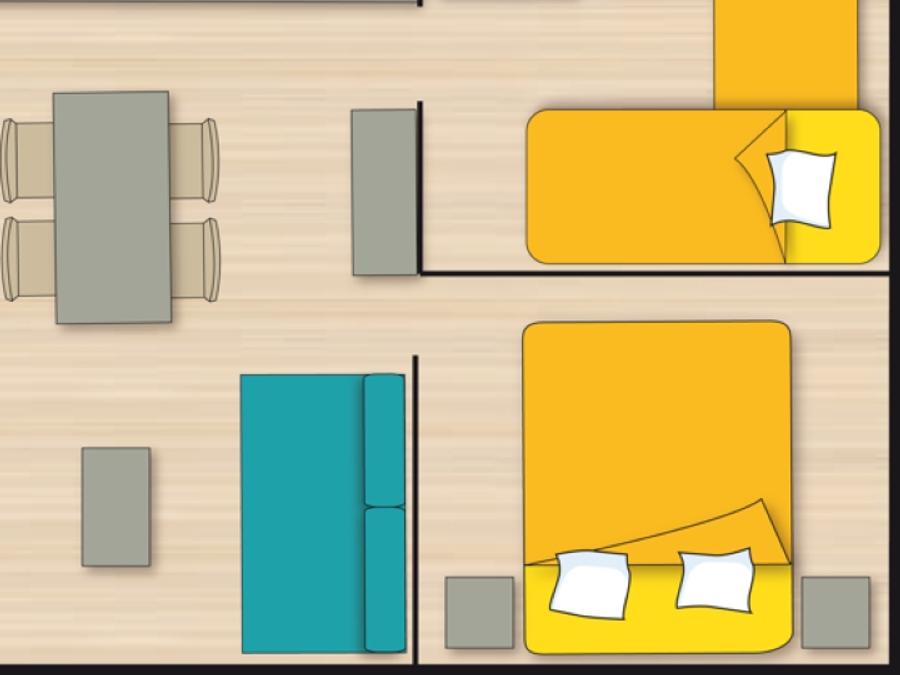Tente en toile et en bois 4 personnes - LODGE sans sanitaires 5