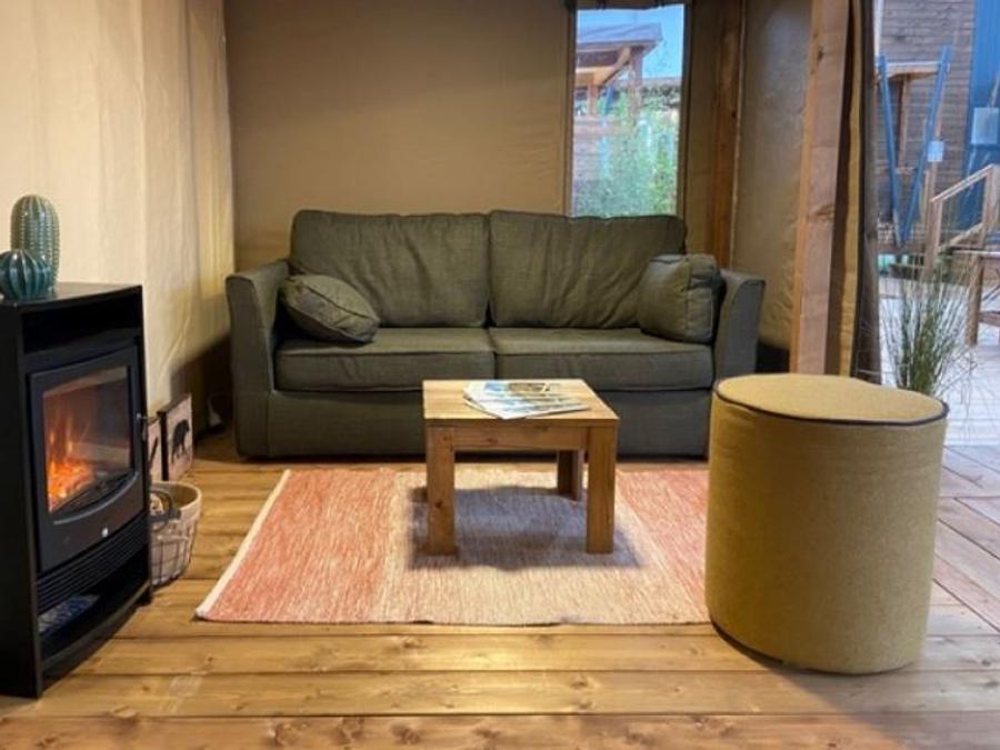 Tente en toile et en bois 4 personnes - LODGE sans sanitaires 3