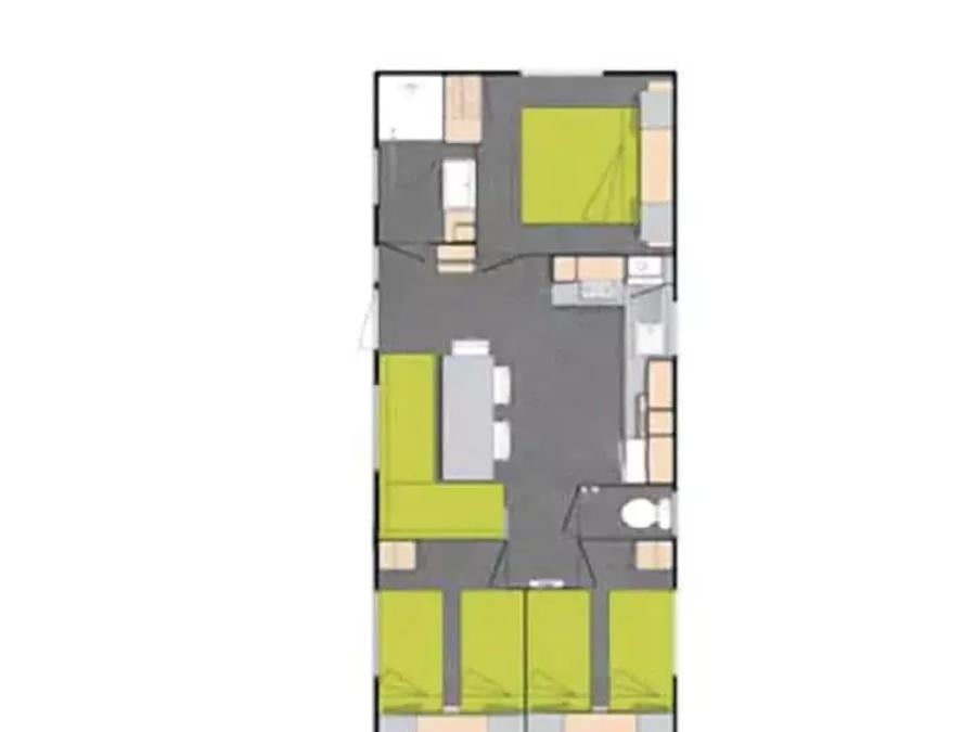 Mobilhome 6 personnes - Mobil-Home Bandido Standard 4 Pièces 6 Personnes Climatisé 6