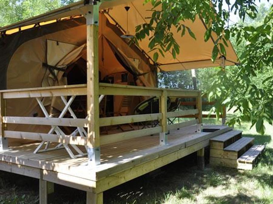 Bungalow toilé 4 personnes - Lodge Victoria Confort + Sans sanitaire 0