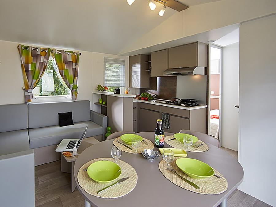 Mobilhome 6 personnes - Confort 32 m² 3 chambres Clim, Tv 3