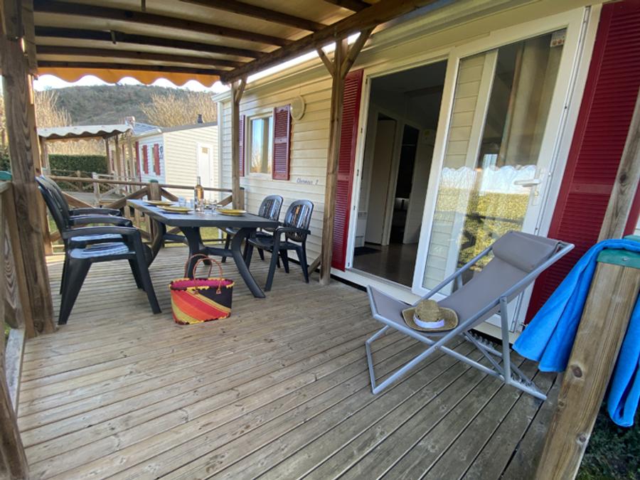 Mobilhome 6 personnes - Confort 32 m² 3 chambres Clim, Tv 5