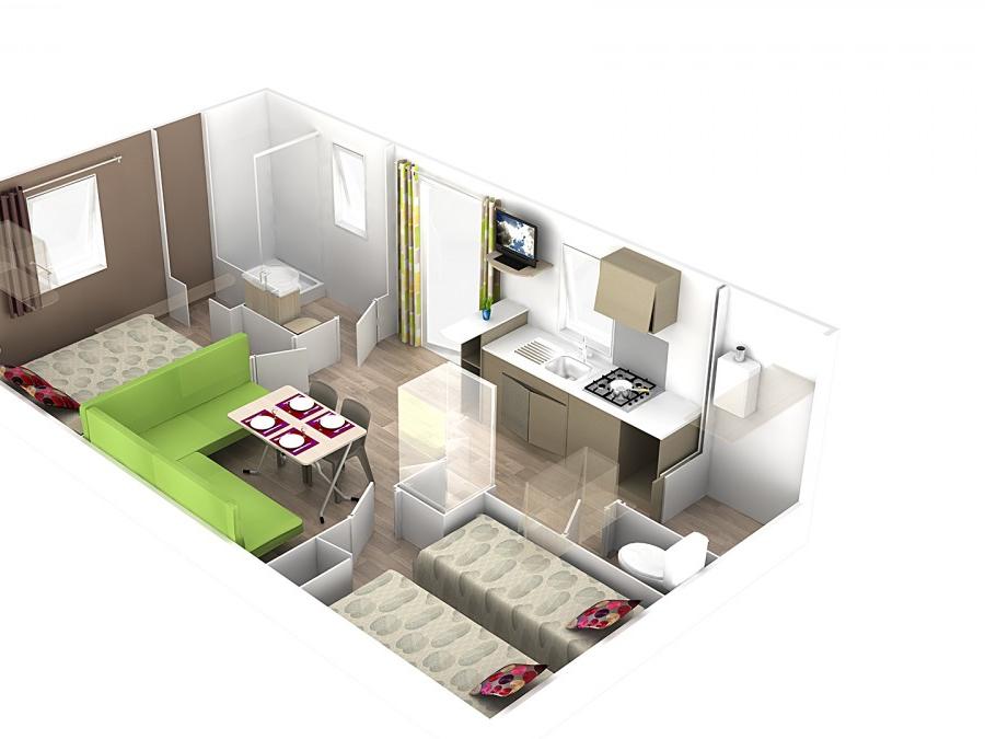Mobilhome 4 personnes - Confort+ 27 m² 7