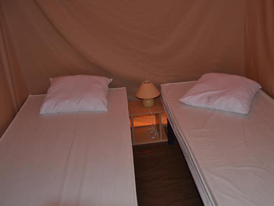 Tente en toile et en bois 6 personnes - Lodge Canada Confort (6p-3ch) 35m² sans sanitaires 5