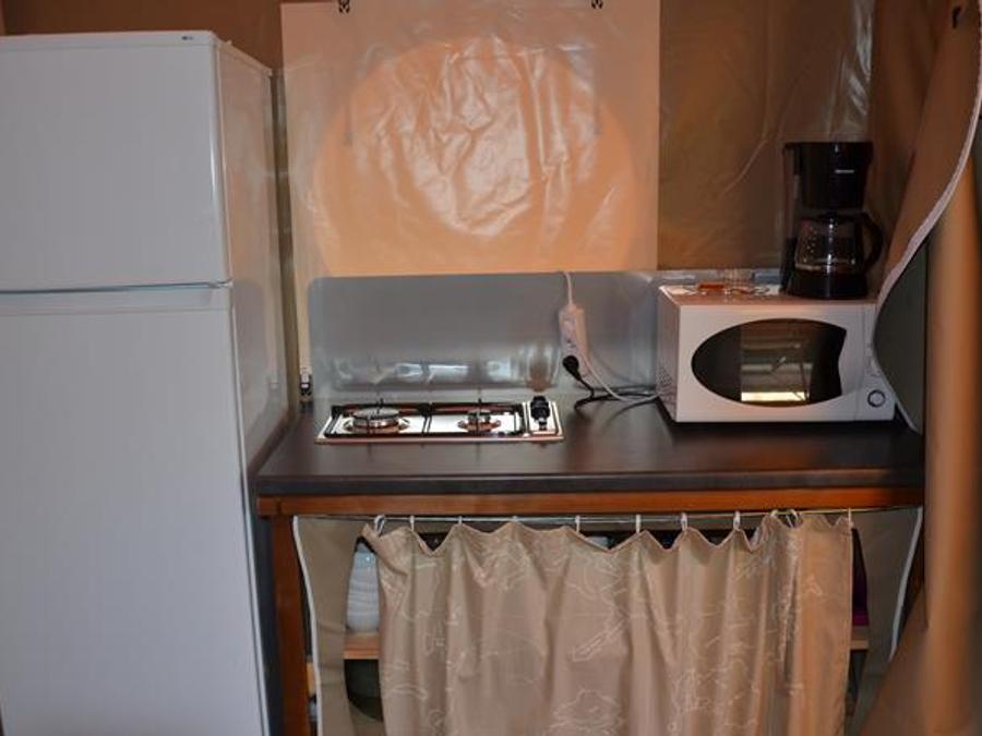 Tente en toile et en bois 6 personnes - Lodge Canada Confort (6p-3ch) 35m² sans sanitaires 2