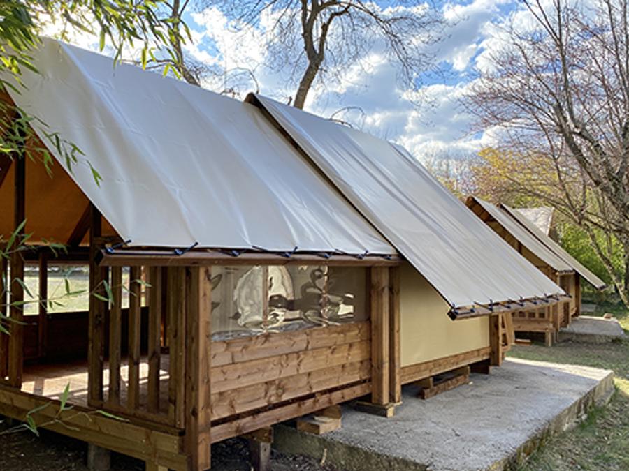 Tente en toile et en bois 2 personnes - Cyclolodge sans sanitaires, sans cuisine, 1 chambre 0