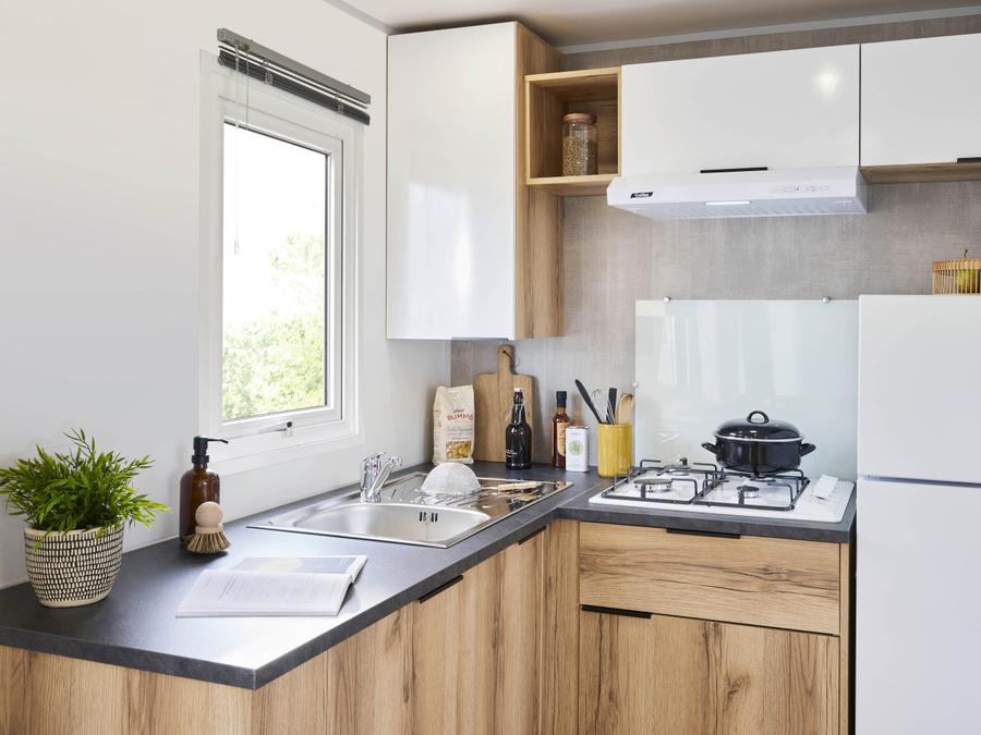 Mobilhome 2 personnes - NEW : Mobil-home Confort 22m² (2p-1ch), Clim, TV 1