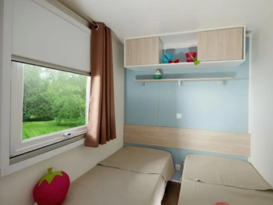 Mobilhome 6 personnes - Confort 6p (35m²) avec terrasse couverte, climatisé 6