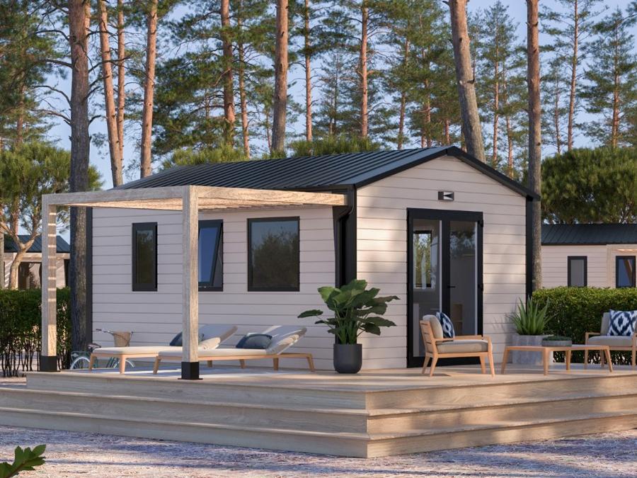Mobilhome 2 personnes - Mobil-home PREMIUM 2p (20m²) , 1 chbre, climatisation, TV, Terrasse, lit queen size 0
