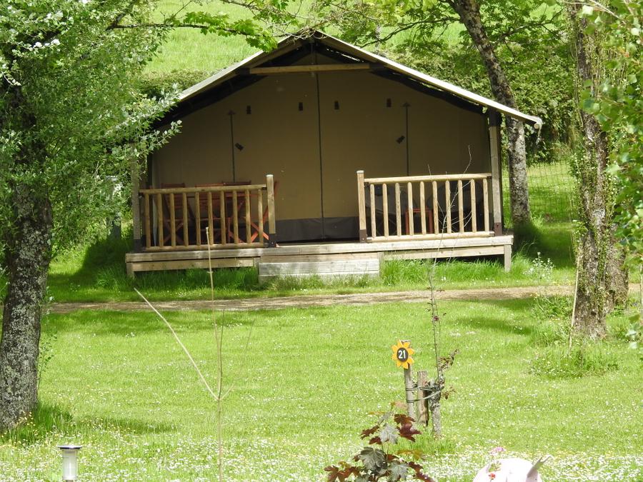Tente en toile et en bois 5 personnes - Tente Safari KENYA 30m² - 2 chambres - sans sanitaires 5 pers 9