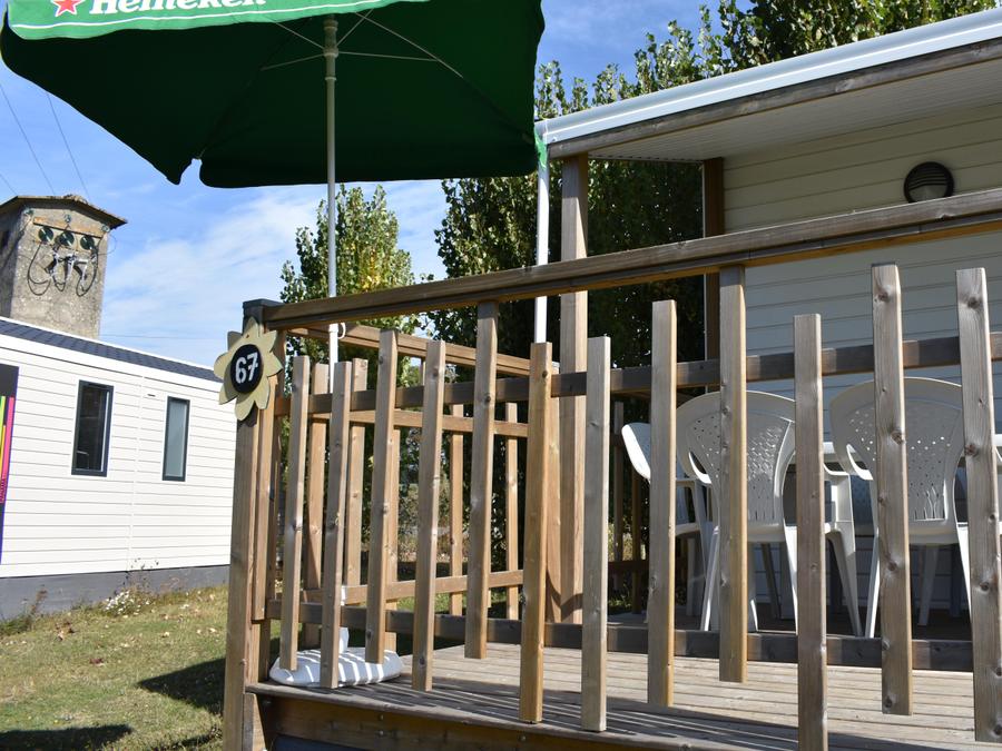 Mobilhome 6 personnes - Mobil home Malaga 38m² (30m² + terrasse de 8m²)- 3 chambres 6 pers 7