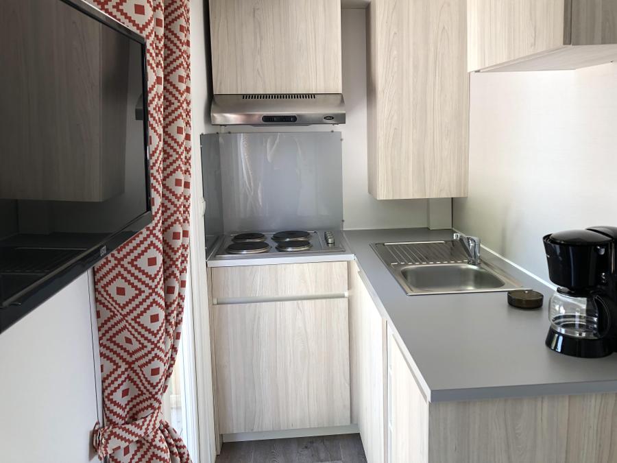 Mobilhome 4 personnes - Mobilhome Evolution 45m² (24m²+21m² de terrasse)- 2 chambres 4 pers 9