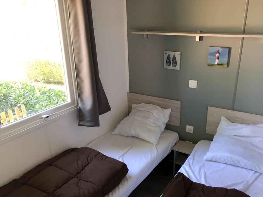 Mobilhome 4 personnes - Mobilhome Evolution 45m² (24m²+21m² de terrasse)- 2 chambres 4 pers 11