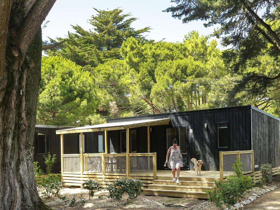 Mobilhome 6 personnes - Premium 34m² (3 chambres - 6 pers.) + terrasse couverte + TV + draps + CLIM 5