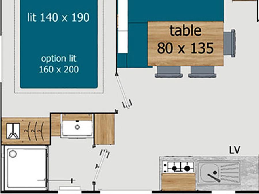 Mobilhome 6 personnes - Ciela Confort - 3 chambres 1