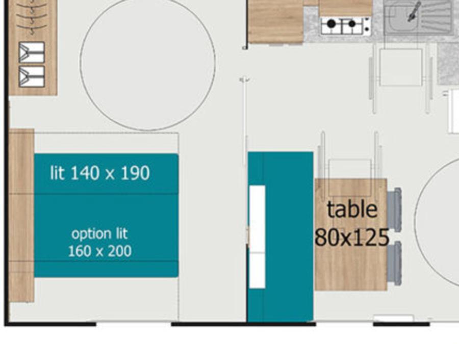 Mobilhome 4 personnes - Ciela Confort PMR - 2 chambres 5