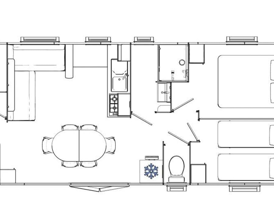 Mobilhome 8 personnes - CONFORT 4