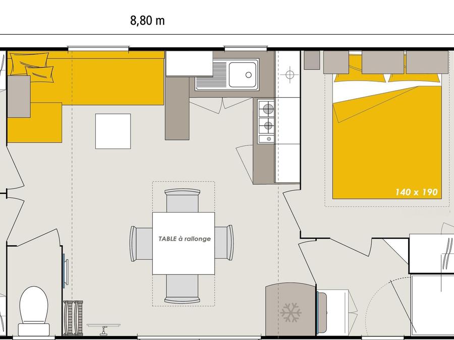 Mobilhome 6 personnes - Homeflower Premium 4