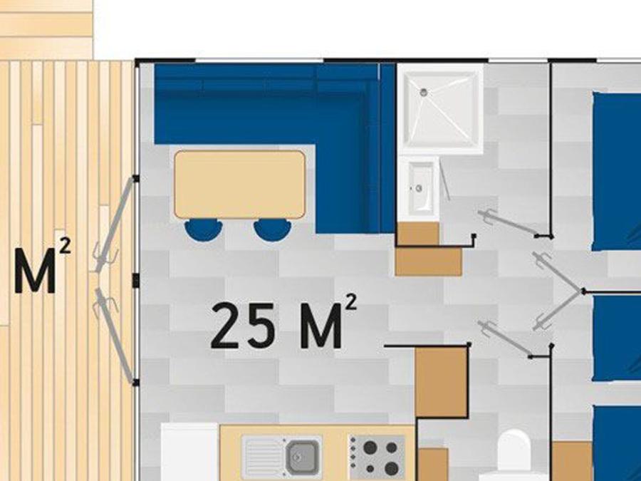 Mobilhome 4 personnes - Rivage 5