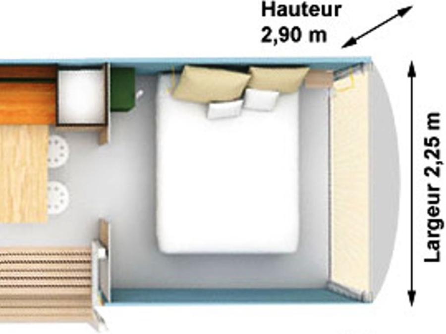 Bungalow toilé 4 personnes - COCO SWEET sans sanitaires 4