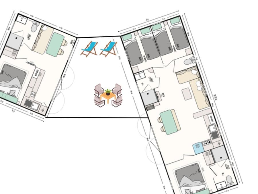 Mobilhome 8 personnes - Sunêlia Prestige