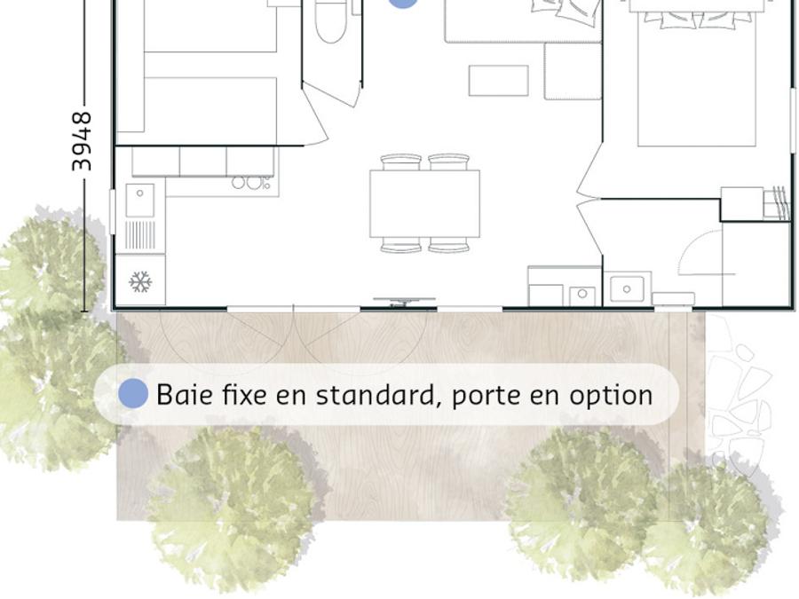 Mobilhome 4 personnes - 2 chambres BAHIA 2