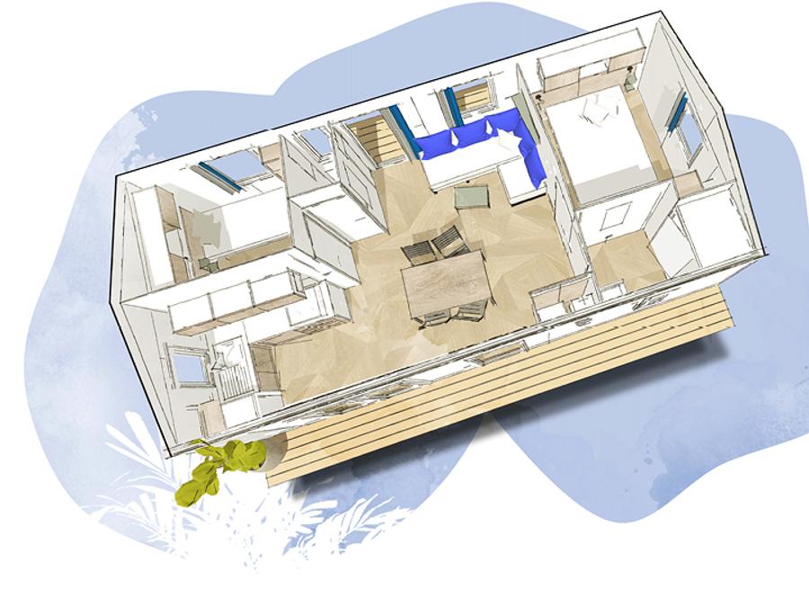 Mobilhome 4 personnes - 2 chambres BAHIA 1