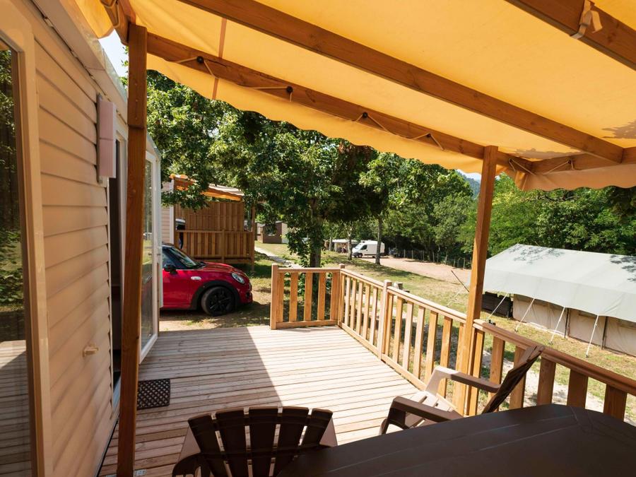 Mobilhome 6 personnes - Standard 32m² - 3ch - Terrasse couverte - TV - Climatisation 4